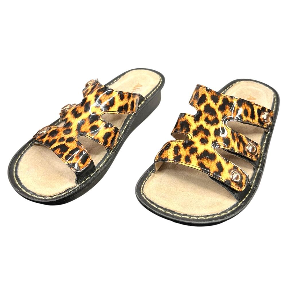 Alegria Women’s Venice Wildness Brown Leopard 3 Strap Sandal Size 40 US 9.5 - Picture 6 of 12